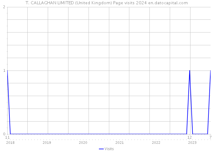 T. CALLAGHAN LIMITED (United Kingdom) Page visits 2024 
