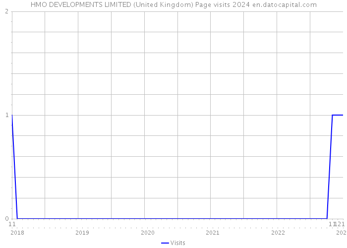 HMO DEVELOPMENTS LIMITED (United Kingdom) Page visits 2024 