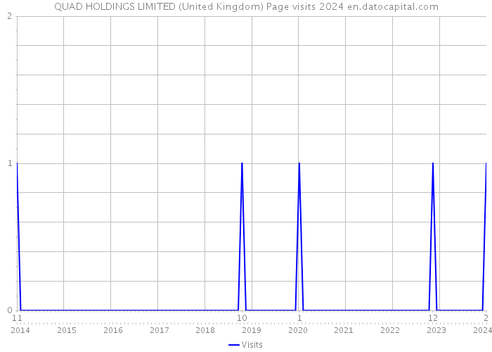 QUAD HOLDINGS LIMITED (United Kingdom) Page visits 2024 
