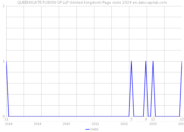 QUEENSGATE FUSION GP LLP (United Kingdom) Page visits 2024 