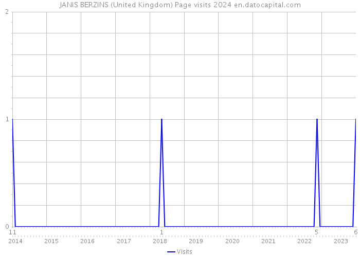 JANIS BERZINS (United Kingdom) Page visits 2024 