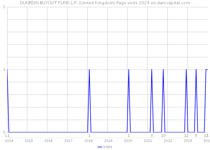 DUNEDIN BUYOUT FUND L.P. (United Kingdom) Page visits 2024 