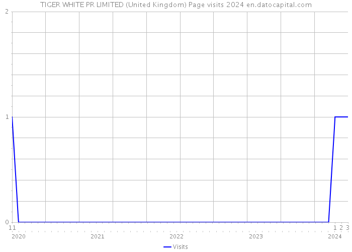 TIGER WHITE PR LIMITED (United Kingdom) Page visits 2024 