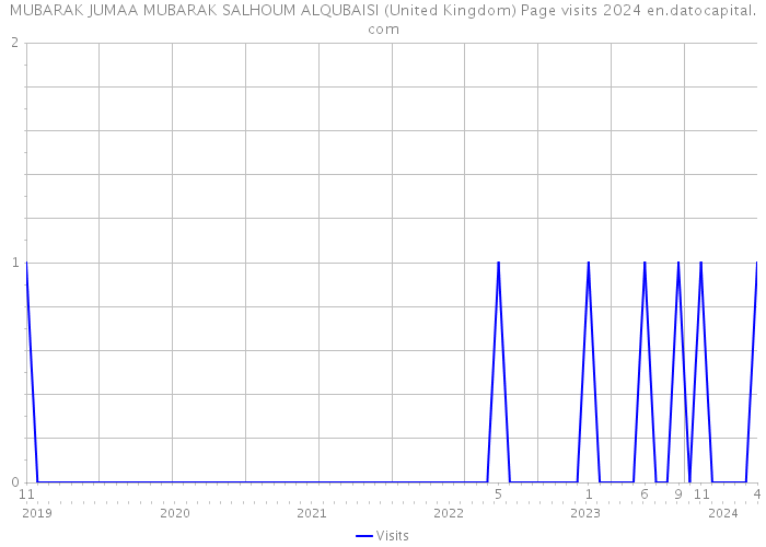 MUBARAK JUMAA MUBARAK SALHOUM ALQUBAISI (United Kingdom) Page visits 2024 