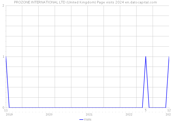 PROZONE INTERNATIONAL LTD (United Kingdom) Page visits 2024 