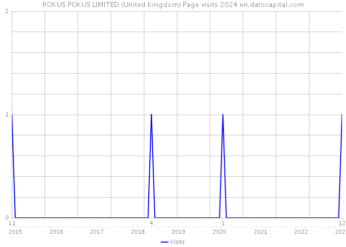 ROKUS POKUS LIMITED (United Kingdom) Page visits 2024 