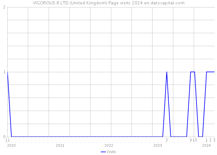 VIGOROUS 8 LTD (United Kingdom) Page visits 2024 
