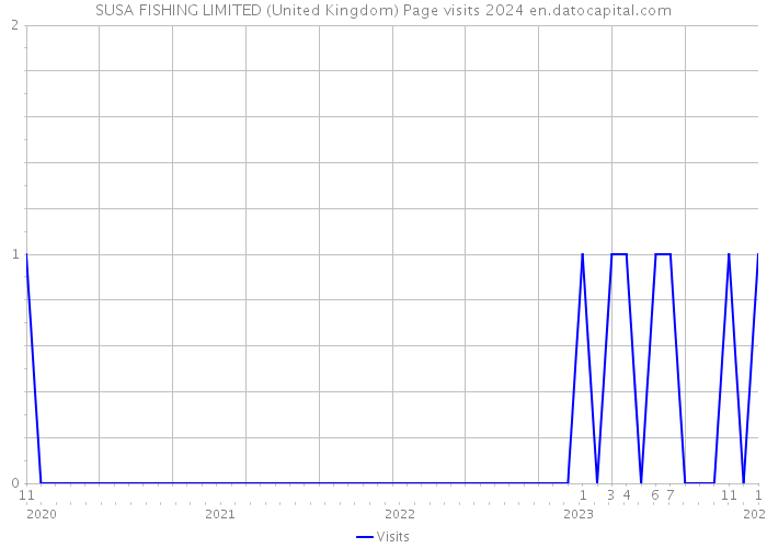 SUSA FISHING LIMITED (United Kingdom) Page visits 2024 
