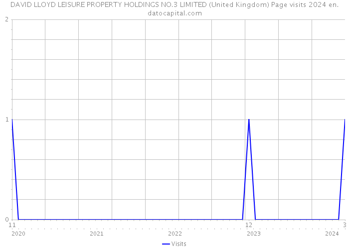 DAVID LLOYD LEISURE PROPERTY HOLDINGS NO.3 LIMITED (United Kingdom) Page visits 2024 