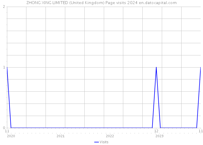 ZHONG XING LIMITED (United Kingdom) Page visits 2024 