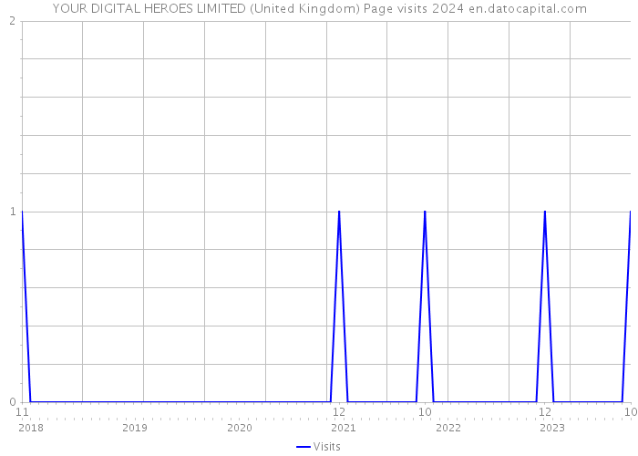 YOUR DIGITAL HEROES LIMITED (United Kingdom) Page visits 2024 