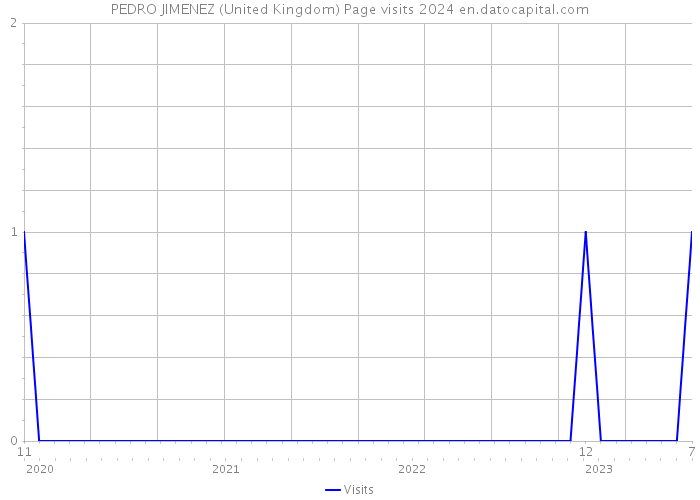 PEDRO JIMENEZ (United Kingdom) Page visits 2024 