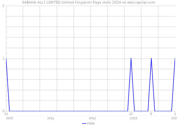SABANA ALLY LIMITED (United Kingdom) Page visits 2024 
