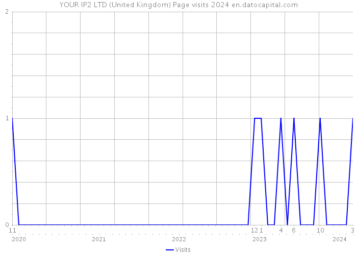 YOUR IP2 LTD (United Kingdom) Page visits 2024 