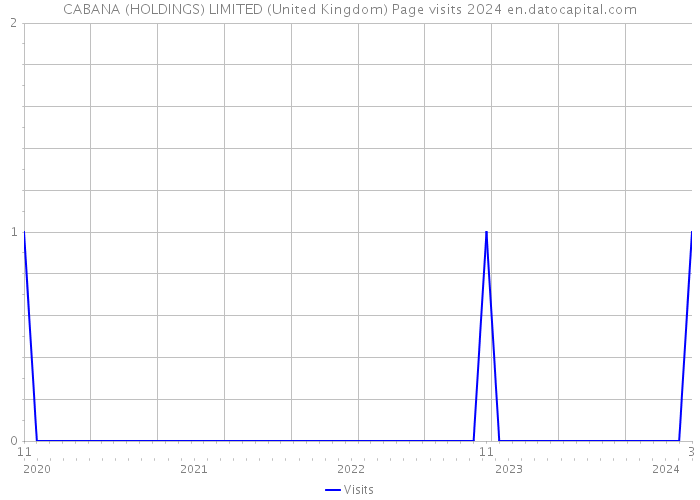 CABANA (HOLDINGS) LIMITED (United Kingdom) Page visits 2024 