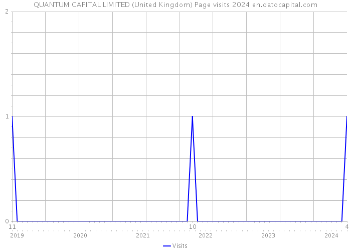QUANTUM CAPITAL LIMITED (United Kingdom) Page visits 2024 