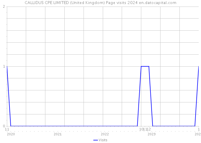 CALLIDUS CPE LIMITED (United Kingdom) Page visits 2024 