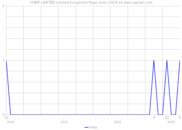 KNEIP LIMITED (United Kingdom) Page visits 2024 