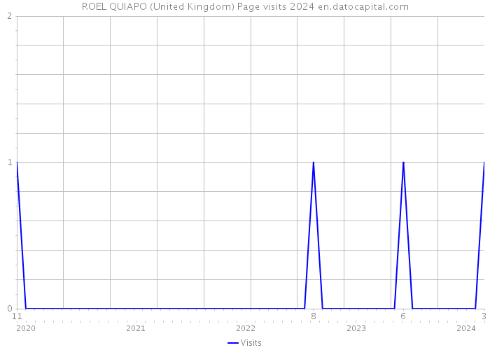 ROEL QUIAPO (United Kingdom) Page visits 2024 