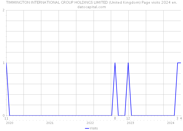 TIMMINGTON INTERNATIONAL GROUP HOLDINGS LIMITED (United Kingdom) Page visits 2024 