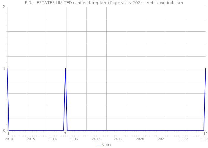 B.R.L. ESTATES LIMITED (United Kingdom) Page visits 2024 