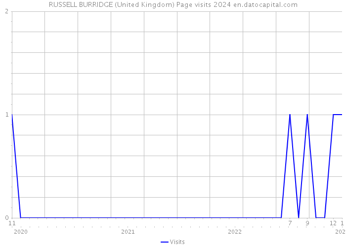 RUSSELL BURRIDGE (United Kingdom) Page visits 2024 