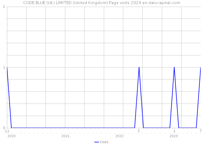 CODE BLUE (UK) LIMITED (United Kingdom) Page visits 2024 