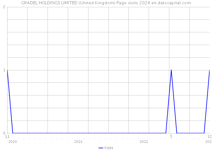 GRADEL HOLDINGS LIMITED (United Kingdom) Page visits 2024 