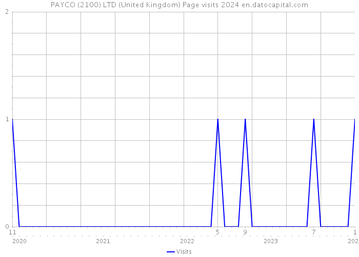 PAYCO (2100) LTD (United Kingdom) Page visits 2024 