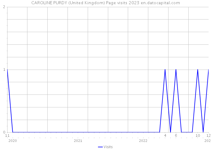 CAROLINE PURDY (United Kingdom) Page visits 2023 