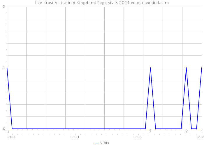 Ilze Krastina (United Kingdom) Page visits 2024 