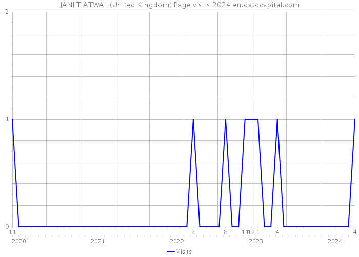 JANJIT ATWAL (United Kingdom) Page visits 2024 