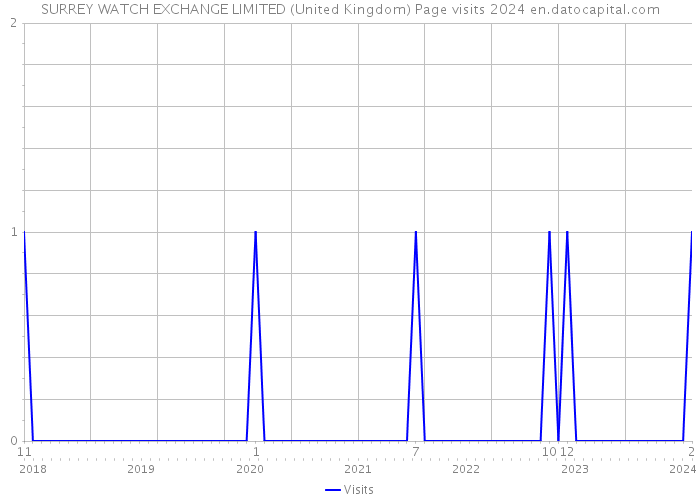 SURREY WATCH EXCHANGE LIMITED (United Kingdom) Page visits 2024 