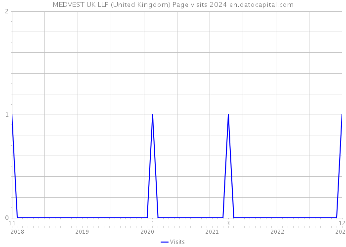 MEDVEST UK LLP (United Kingdom) Page visits 2024 