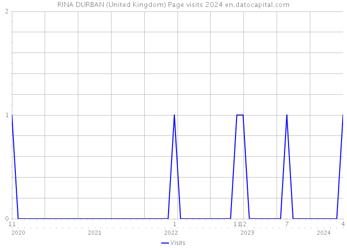 RINA DURBAN (United Kingdom) Page visits 2024 