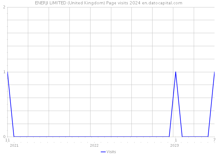 ENERJI LIMITED (United Kingdom) Page visits 2024 