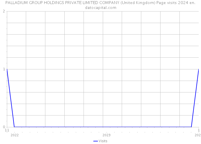PALLADIUM GROUP HOLDINGS PRIVATE LIMITED COMPANY (United Kingdom) Page visits 2024 