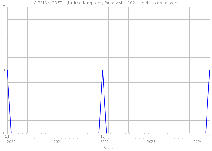 CIPRIAN CRETU (United Kingdom) Page visits 2024 