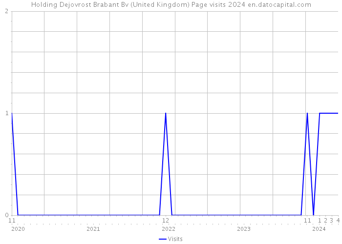 Holding Dejovrost Brabant Bv (United Kingdom) Page visits 2024 