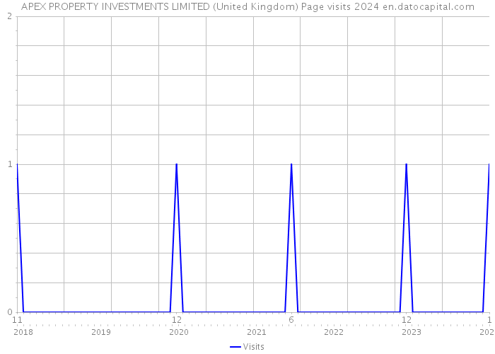 APEX PROPERTY INVESTMENTS LIMITED (United Kingdom) Page visits 2024 