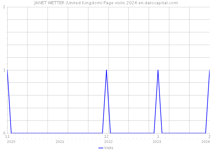 JANET WETTER (United Kingdom) Page visits 2024 