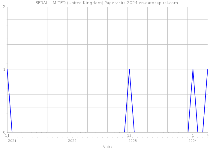 LIBERAL LIMITED (United Kingdom) Page visits 2024 