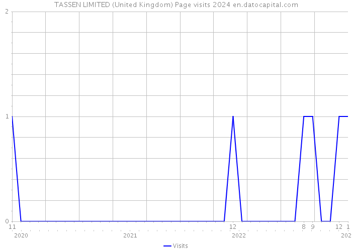 TASSEN LIMITED (United Kingdom) Page visits 2024 