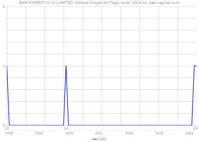 BAM PARENTCO (2) LIMITED (United Kingdom) Page visits 2024 