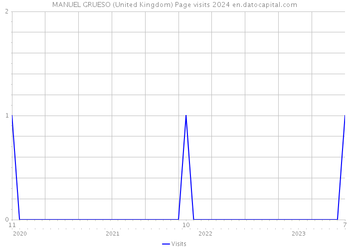 MANUEL GRUESO (United Kingdom) Page visits 2024 