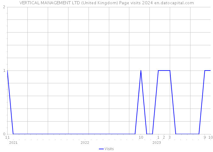VERTICAL MANAGEMENT LTD (United Kingdom) Page visits 2024 