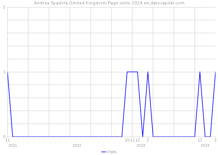 Andrea Spadola (United Kingdom) Page visits 2024 