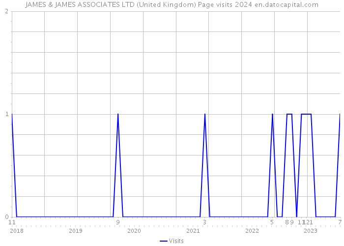 JAMES & JAMES ASSOCIATES LTD (United Kingdom) Page visits 2024 