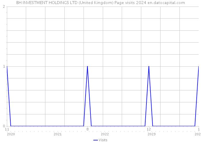 BH INVESTMENT HOLDINGS LTD (United Kingdom) Page visits 2024 