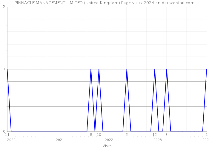 PINNACLE MANAGEMENT LIMITED (United Kingdom) Page visits 2024 